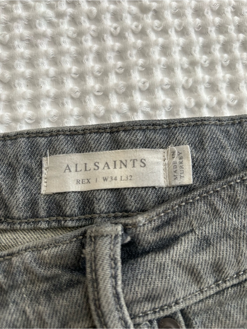 AllSaints Men's Slim Jeans - Grey